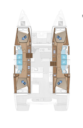 Pronájem Katamarán Lagoon s licencí