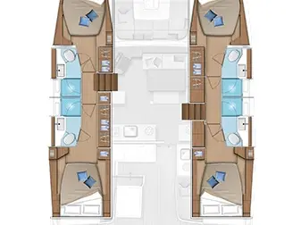 Pronájem Katamarán Lagoon s licencí