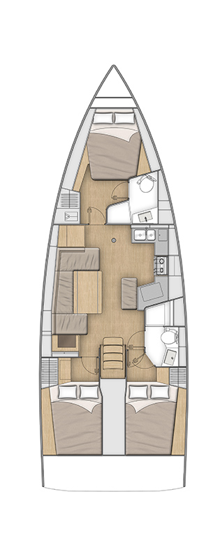 Pronajmout si Bénéteau Oceanis 40.1 v Split
