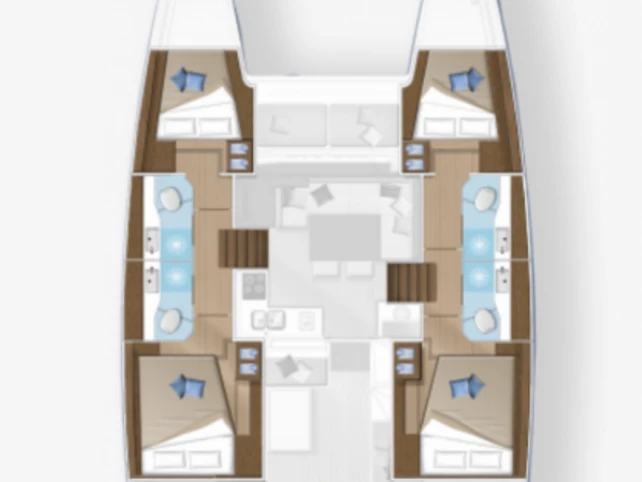 Pronájem jachty v Fethiye -Lagoon Lagoon 40 na Samboatu