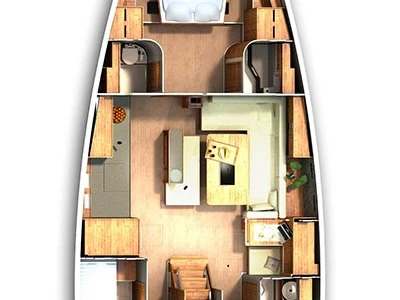 Pronájem lodi Biograd Na Moru lákavé ceny Hanse 505