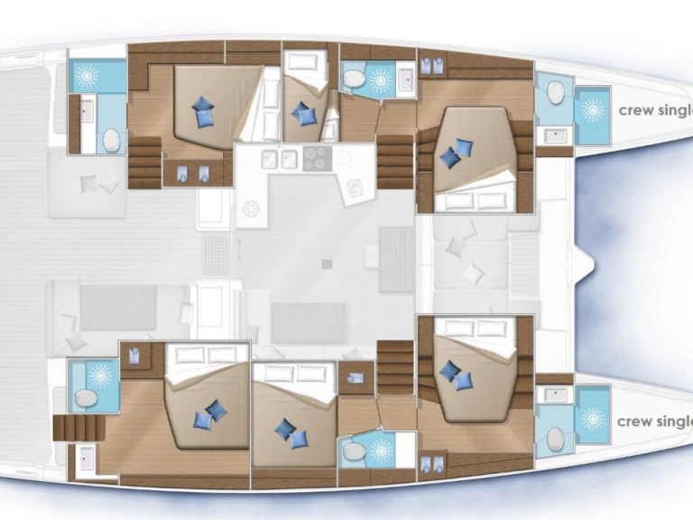 Pronajmout si Lagoon Lagoon 52 v Alimos