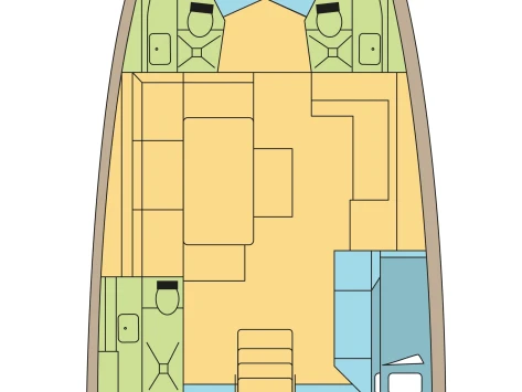 Pronajmout si Dufour Dufour 470 v Bas du Fort