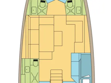 Pronajmout si Dufour Dufour 470 v Bas du Fort