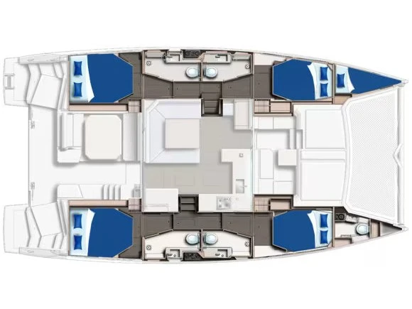 Pronájem Katamarán Leopard s licencí