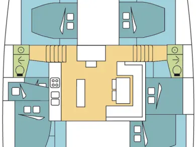 Pronájem Katamarán Lagoon s licencí