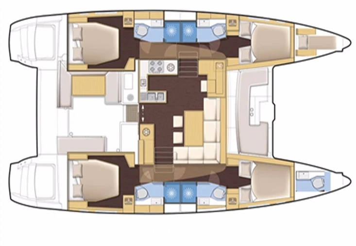 Pronájem jachty v Alimos -Lagoon Lagoon 450 F na Samboatu