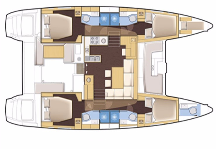 Pronájem jachty v Alimos -Lagoon Lagoon 450 F na Samboatu