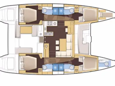 Pronájem jachty v Alimos -Lagoon Lagoon 450 F na Samboatu