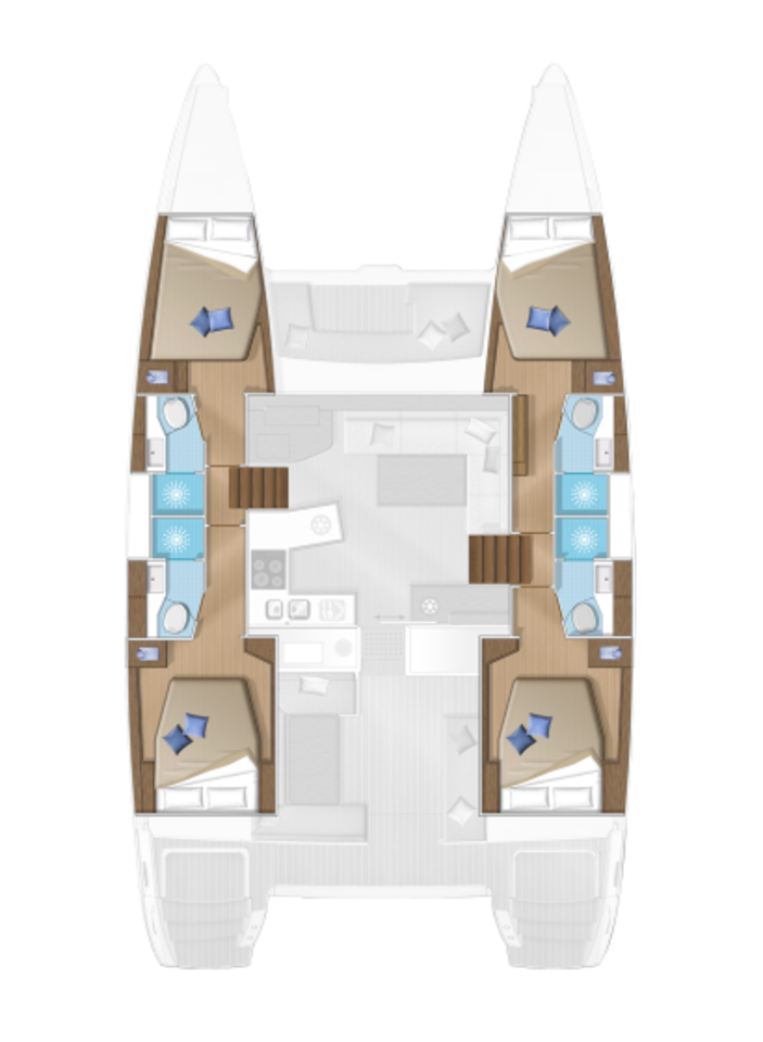 Pronájem jachty v Mykonos (ostrov) -Lagoon Lagoon 450 F na Samboatu