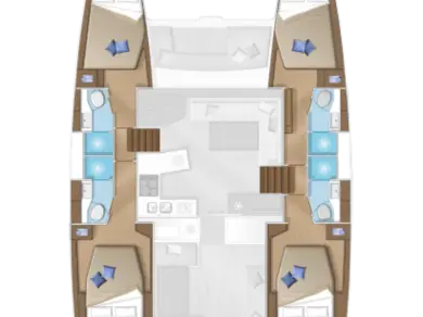 Pronájem jachty v Mykonos (ostrov) -Lagoon Lagoon 450 F na Samboatu