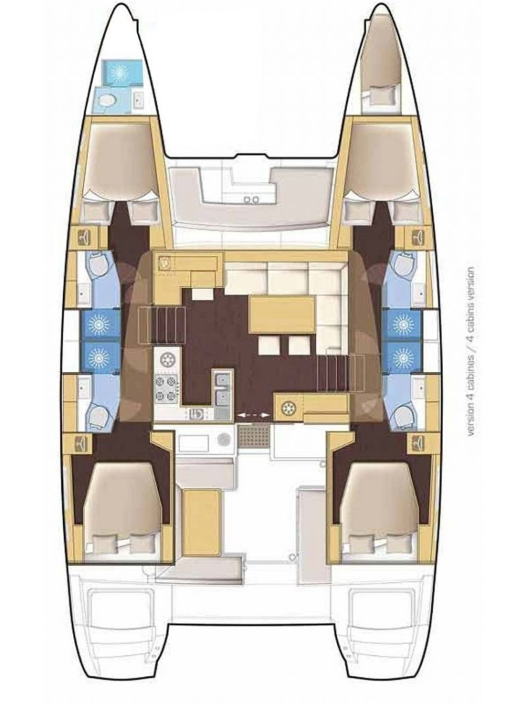 Pronájem Katamarán Lagoon s licencí
