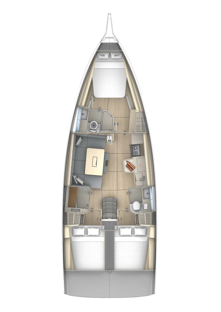 Pronájem Plachetnice Dufour s licencí