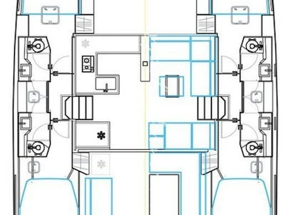 Pronájem Katamarán v Alimos -Nautitech Nautitech 46 Fly