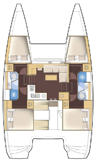 Pronájem Katamarán v Fethiye -Lagoon Lagoon 39