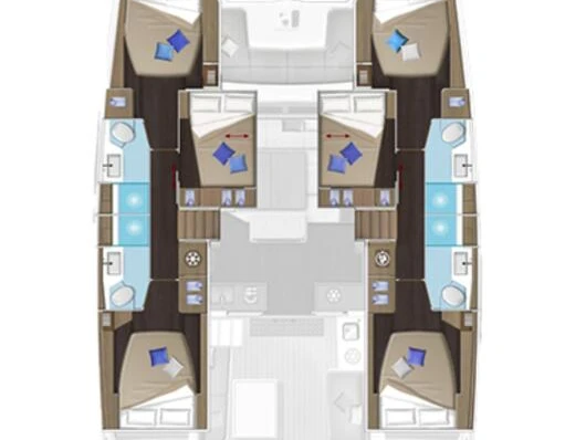 Pronájem Katamarán v Trogir -Lagoon Lagoon 51