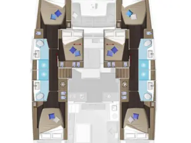 Pronájem Katamarán v Trogir -Lagoon Lagoon 51