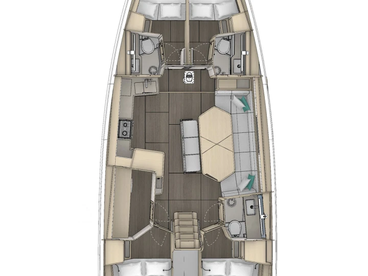 Pronájem lodi Dufour Dufour 48 v Preveza na Samboatu