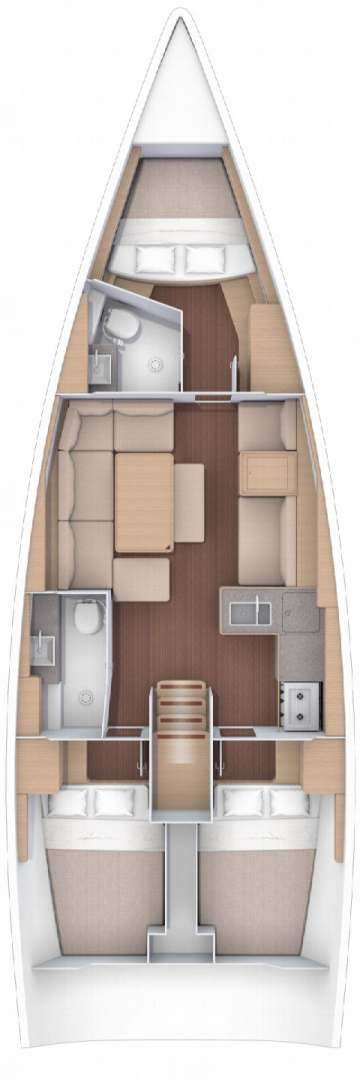 Pronájem Plachetnice v Toulon -Dufour Dufour 412 Grand Large