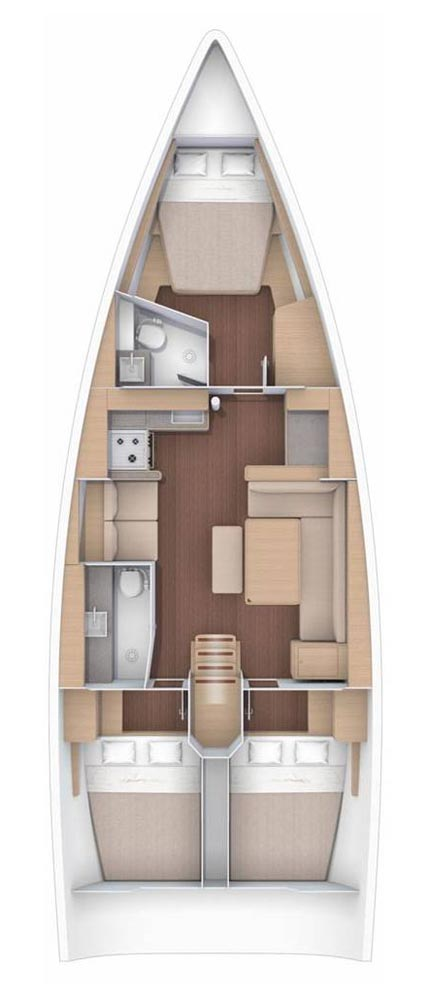 Pronájem Plachetnice Dufour s licencí