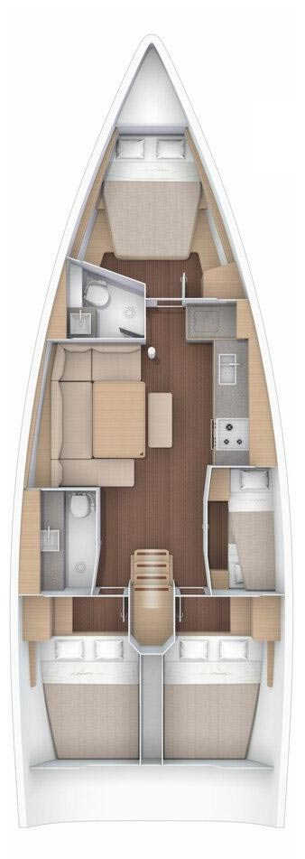 Pronajmout si Dufour Dufour 430 v Jezera
