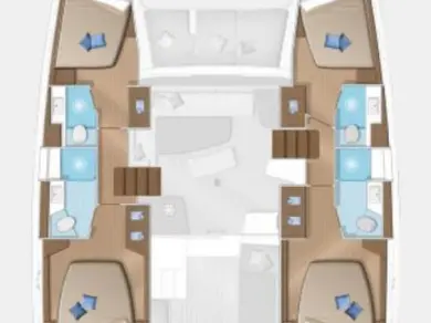 Pronájem Katamarán v Göcek  -Lagoon Lagoon 42