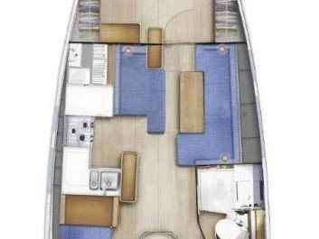 Pronájem jachty v Murter-Kornati -Jeanneau Sun Odyssey 410 na Samboatu