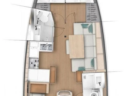 Pronájem Plachetnice v Göcek  -Jeanneau Sun Odyssey 440