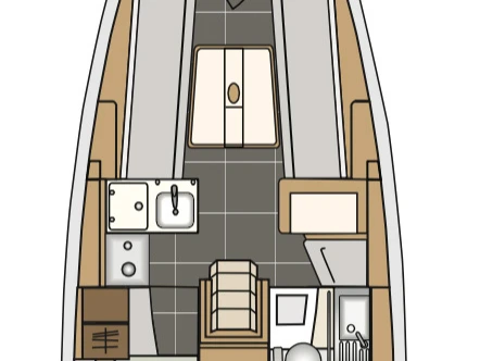 Pronájem jachty v Kaštela -Elan Elan E3 na Samboatu