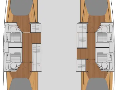 Pronájem Katamarán Fountaine Pajot s licencí