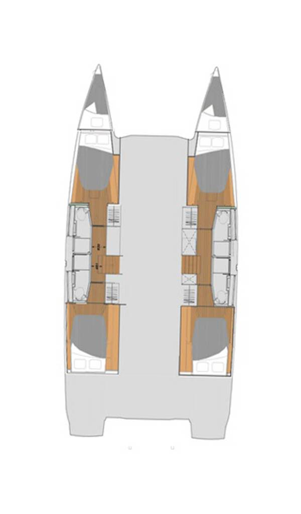 Pronájem Katamarán v Road Town -Fountaine Pajot Elba 45