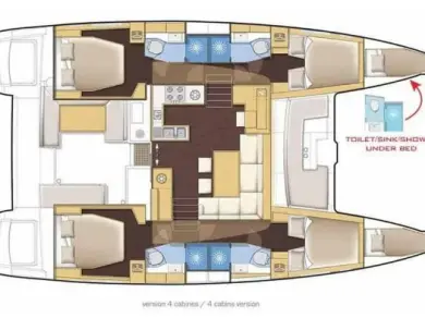 Pronájem Katamarán Lagoon s licencí