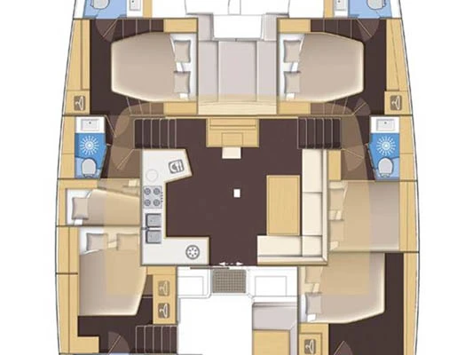 Pronájem lodi Palma de Mallorca lákavé ceny Lagoon 52 F