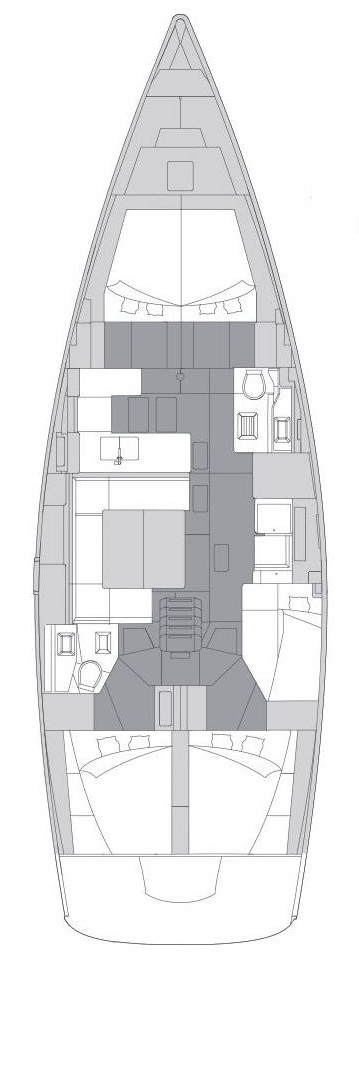 Elan Impression 50.1 jednotlivci a charterové společnosti v Kaštela