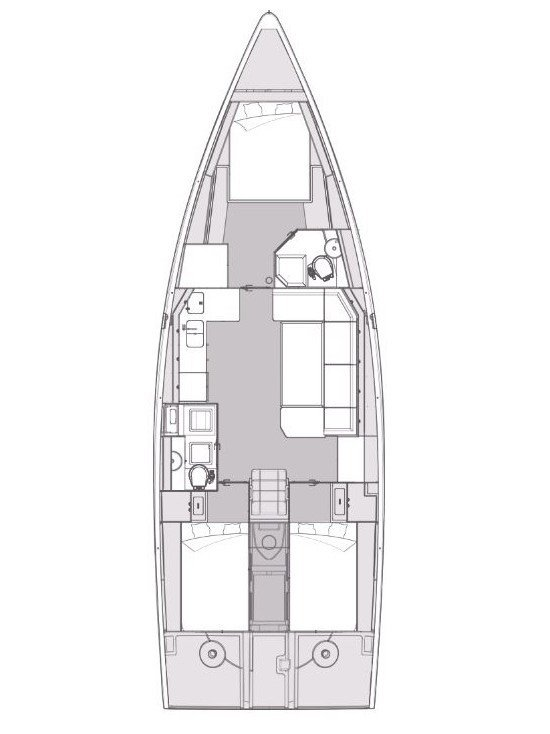 Pronájem jachty v Biograd Na Moru -Elan Impression 45 na Samboatu