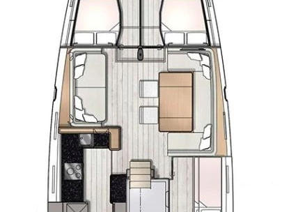 Pronájem Plachetnice Jeanneau s licencí