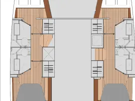 Pronájem Katamarán Fountaine Pajot s licencí