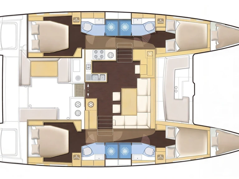 Pronájem Katamarán Lagoon s licencí