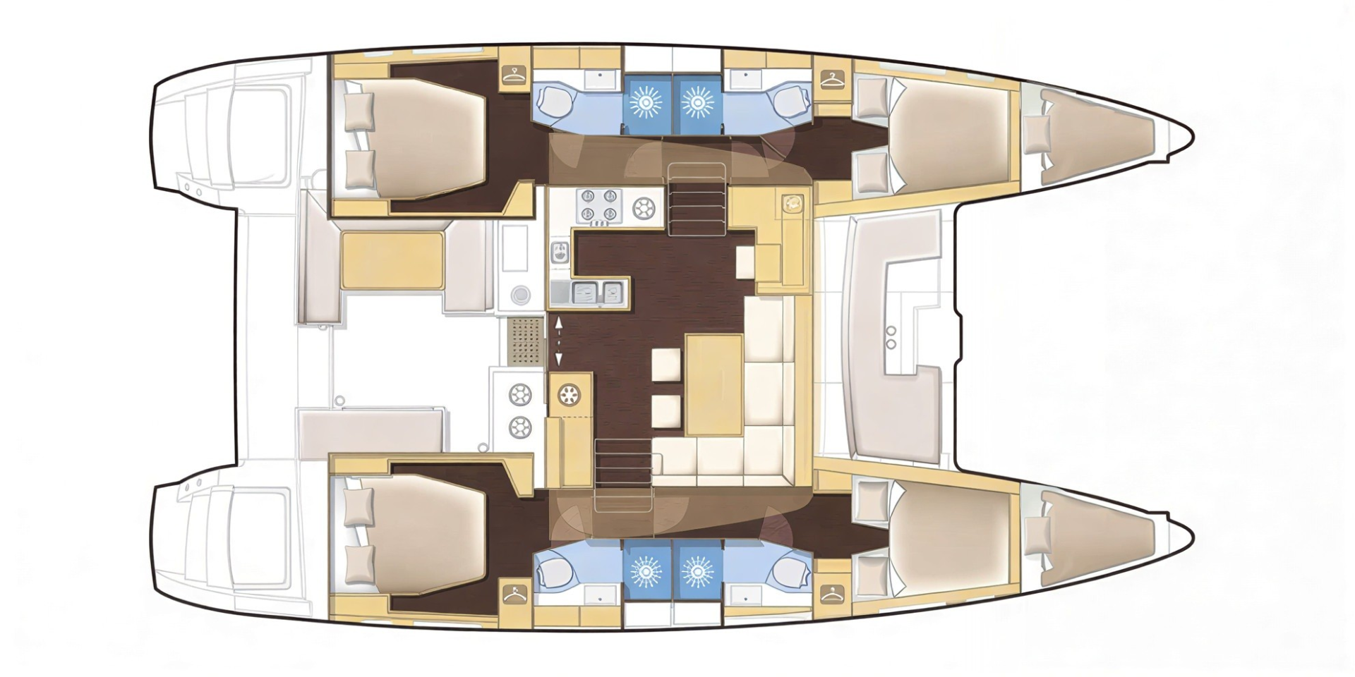 Pronájem Katamarán Lagoon s licencí