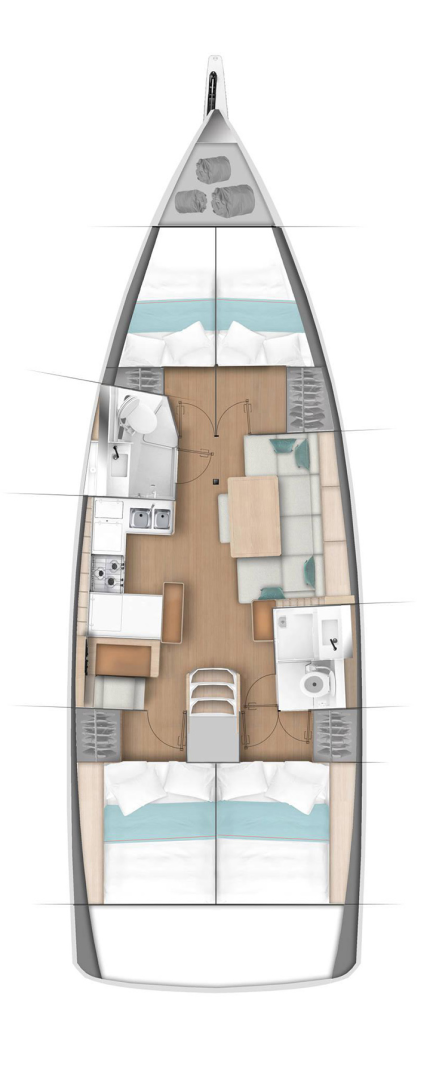 Pronájem lodi Gouvia lákavé ceny Sun Odyssey 440