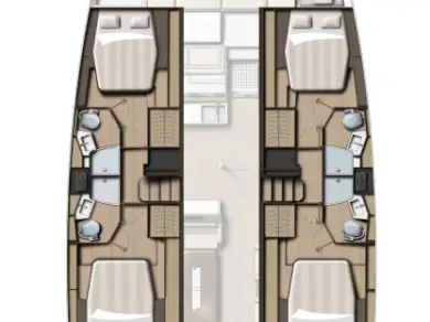 Pronájem jachty v Göcek  -Bali Bali 4.4 na Samboatu