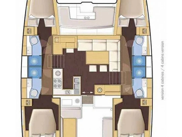 Pronájem jachty v Kaštela -Lagoon Lagoon 46 na Samboatu
