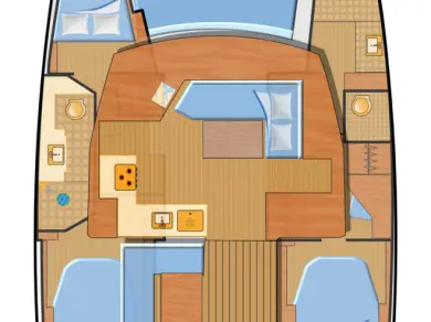 Pronájem Katamarán v Rogoznica -Fountaine Pajot Lucia 40