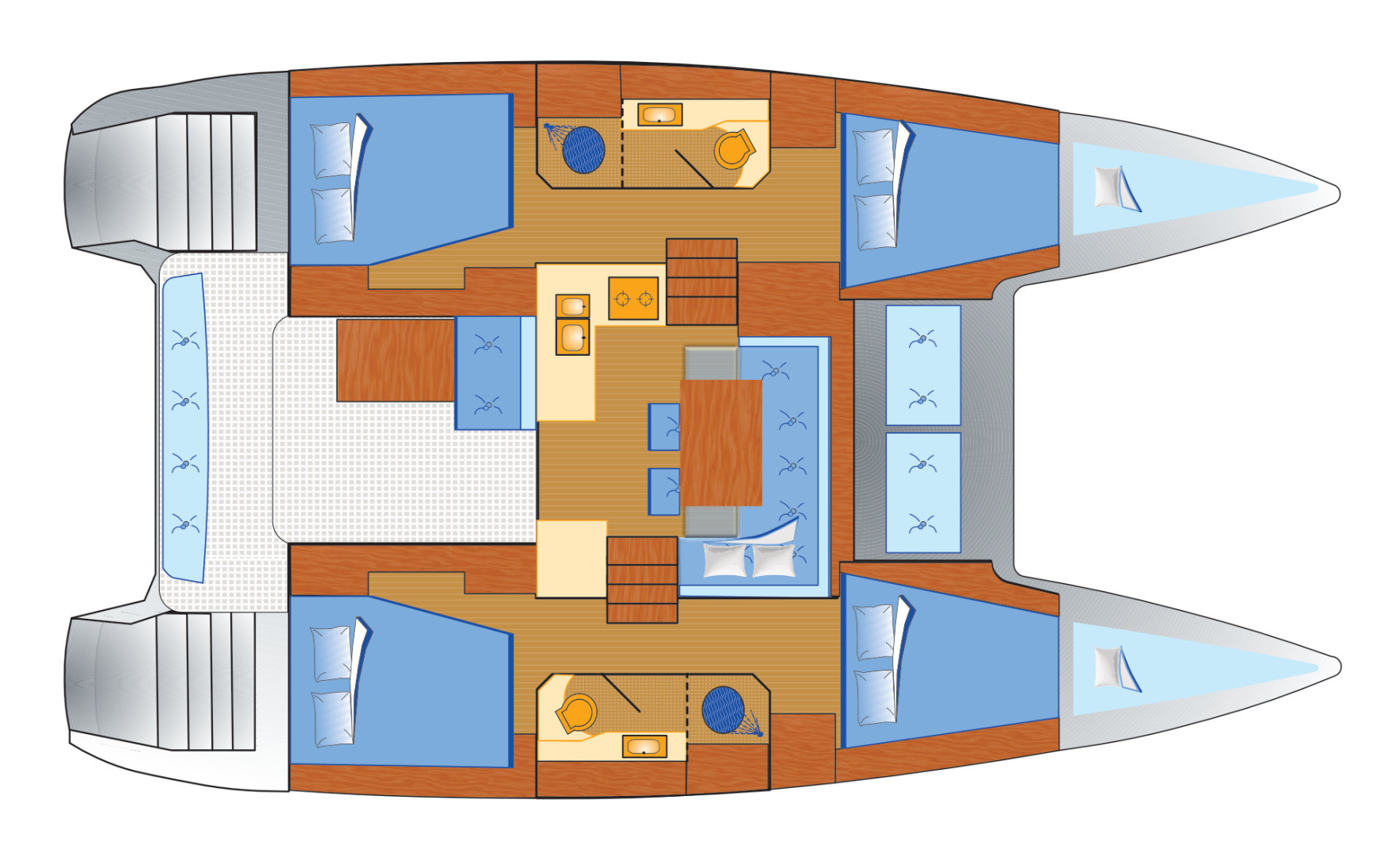 Pronájem Katamarán Lagoon s licencí