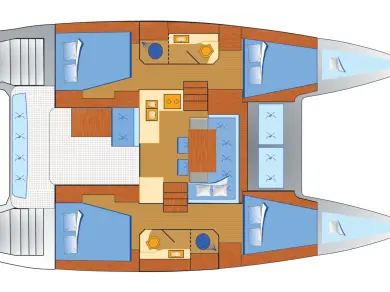 Pronájem Katamarán Lagoon s licencí