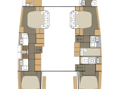 Pronajmout si Dufour Dufour Catamarans 48 Sail v Primošten 