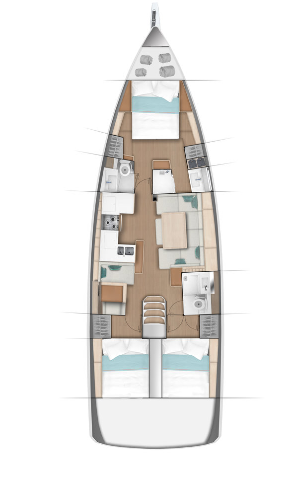 Pronajmout si Jeanneau Sun Odyssey 490 v Primošten 