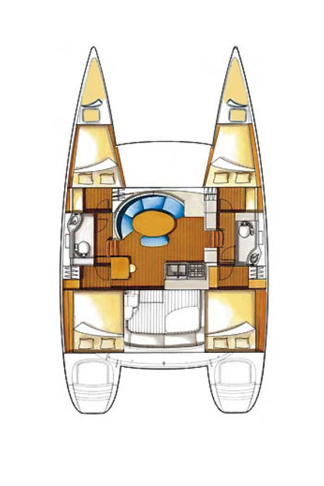 Pronajmout Katamarán se skipperem či ne Lagoon v Punat