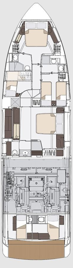 Pronájem Jachta Azimut s licencí