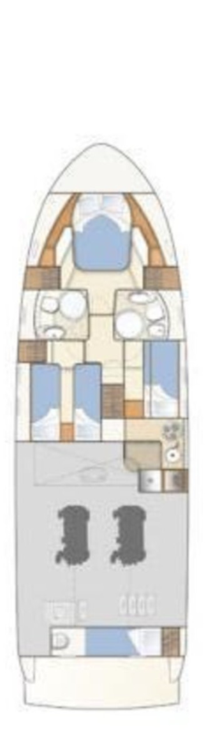 Pronájem Jachta v Podstrana -Ferretti Ferretti Yachts 460i